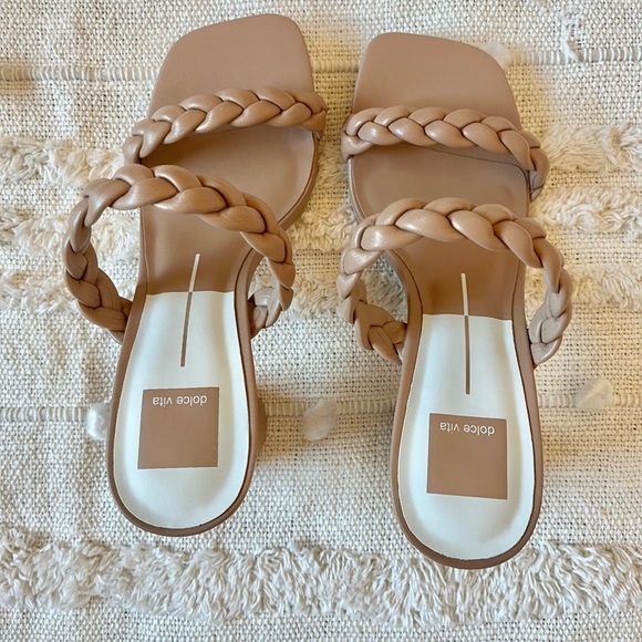 NWB Dolce Vita Nairi Braided Strappy Sandal Cafe Stella - Picture 8 of 8